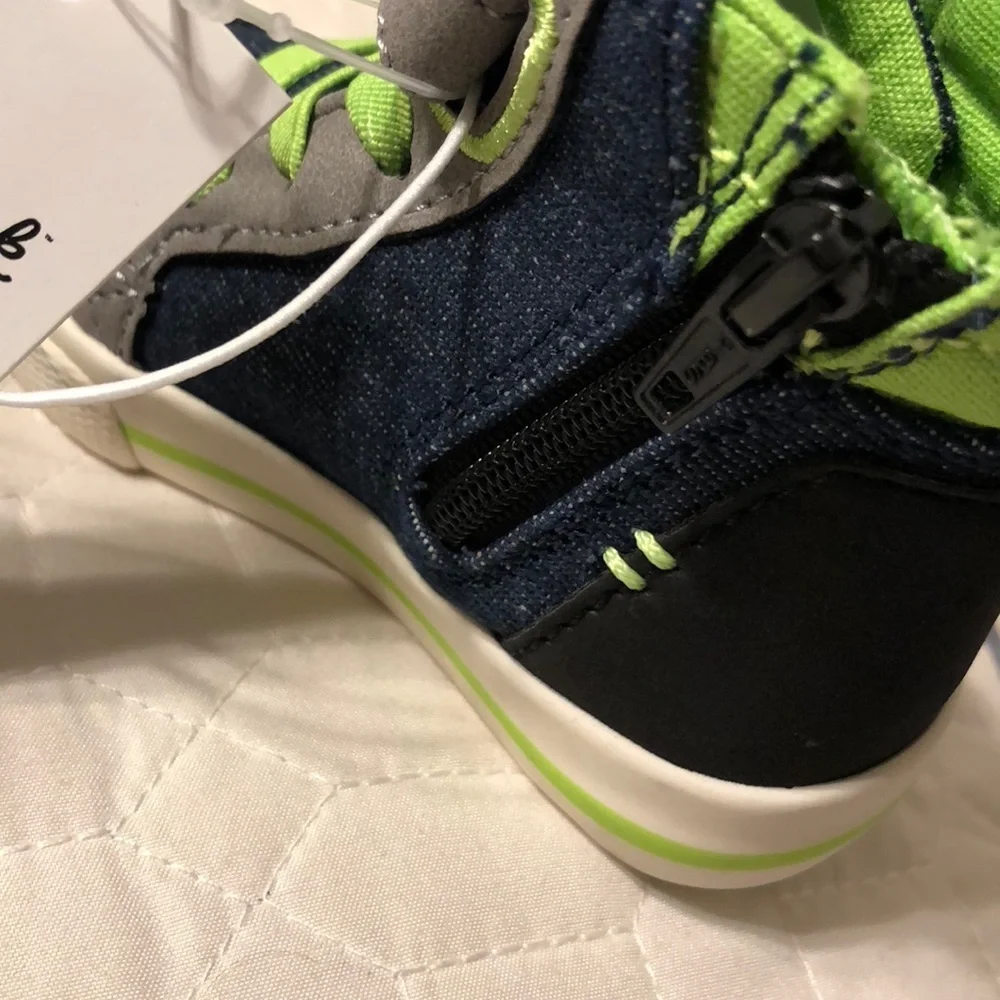 🦖Cat &Jack blue Tillman boys shoes NWT🌵 green and blue colors